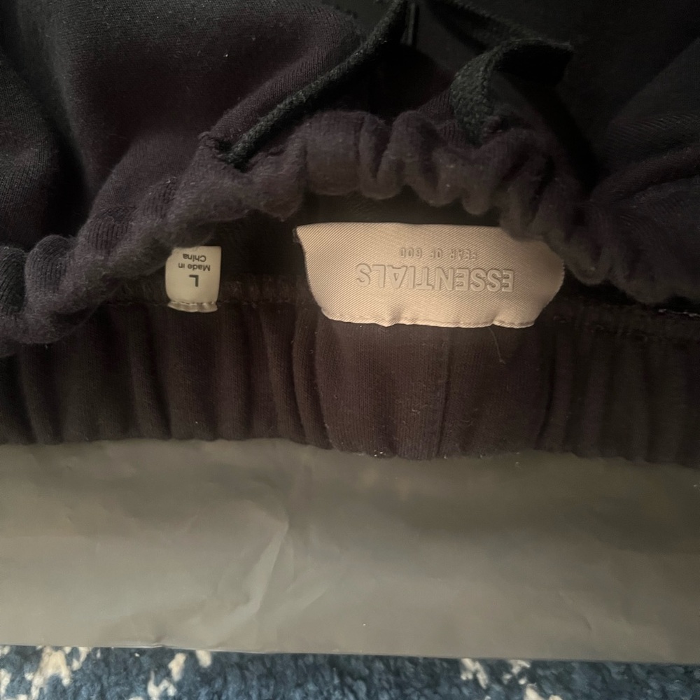 Essentials Black Sweatpants size large